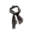 Black Polka Dot Scarf Pearl Strand Necklace Jewelry Accessory view 5