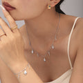 Heart Chili Charm Necklace Bracelet Natural Stone Set view 4