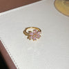 Gold Pink Ring