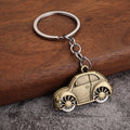Metal Cartoon Car Keychain in Seven Color Finishes view 6