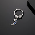 Silver Tone Evil Eye Charm Huggie Hoop Earrings Eleven Styles view 12