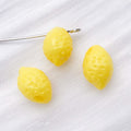 Lemon Shaped Acrylic Charms in Solid and Transparent Colors view 9