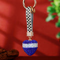 Pearl Band Crystal Heart Keychains in Eleven Colors plus Assorted view 10