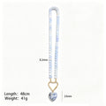 Colorful Round Bead Necklaces With Seven Novelty Gold Tone Pendants view 8