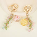 Fruit Jar Flower Tassel Keychain Acrylic Bag Charm view 3