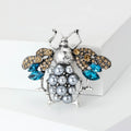 Pearl Bee Brooch with Crystal Wings in Four Colorways view 5