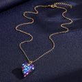 Iridescent Evil Eye Crystal Pendant Necklaces Four Shapes view 5