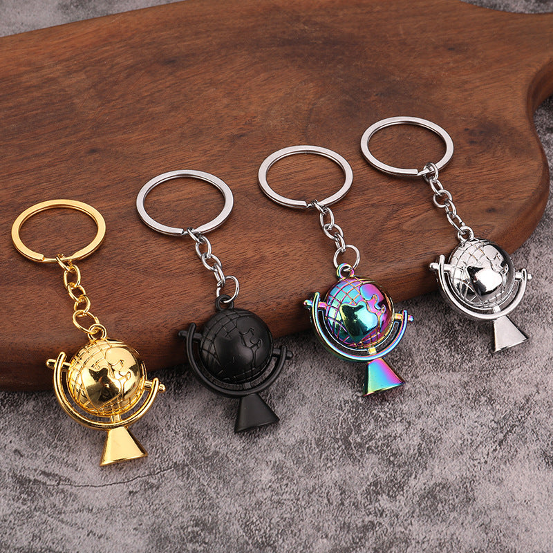 Globe Pendant Zinc Alloy Keychain in Modern Minimalist Style