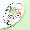 Soccer Charm Keychains in 21 Pictured Variations for Bags and Keys view 7