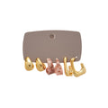 Mixed Color C Shaped Hoop Earring Sets in Three Styles view 5