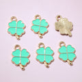Enamel Four-Leaf Clover Charms in Eleven Color Options view 7