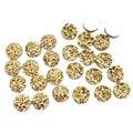 Round Resin Crystal Cluster Flatbacks in Two Finishes and Two Sizes view 5