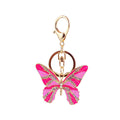 Butterfly Keychain With Colorful Wings And Clear Stones view 5