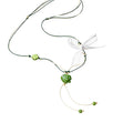 Colorful Fish Pendant Cord Necklaces With Flower Accents view 5