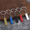 Mini Skateboard Metal Keychain In Five Color Finishes view 1