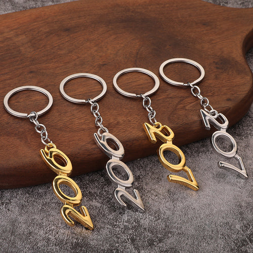 206 207 Number Zinc Alloy Car Keychain Bag Charm