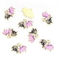 Purple Winged Cat and Bat Enamel Alloy Charm Pendants view 11