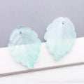 Large Glass Leaf Charms in Twelve Flecked and Gradient Finishes view 12