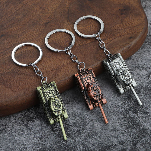 T34 Tank Zinc Alloy Keychain Car Pendant Gift Accessory