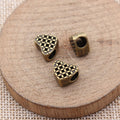 Heart Shaped Large Hole Beads in Two Antique Finishes view 5