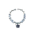 Blue Resin Flower Star Charm Braided Bracelet One Style view 5