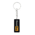 Good Boy Black Rectangular Tag Keychain With Silver-Tone Ring view 5