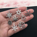 Alloy Metallic Snowflake Metal Charms with 9 Listed Options view 4