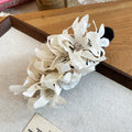 Fabric Flower Cluster Duckbill Hair Clip Seven Color Styles view 10