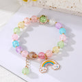 Colorful Crackle Bead Stretch Bracelets with Assorted Charms view 9