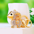 Crystal Fortune Sheep Keychains in Five Distinct Color Options view 6