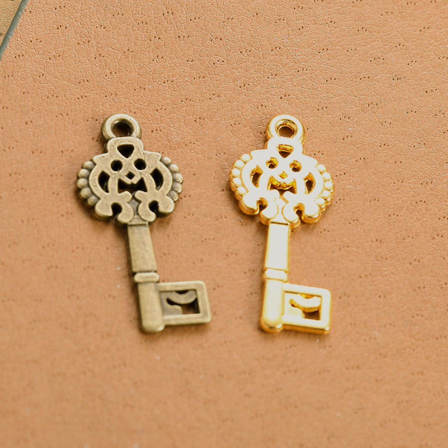 28x12mm Alloy Key Pendant Charm