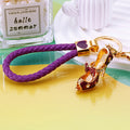 Jeweled Butterfly Bow High Heel Keychains in Pink, Red and Purple view 8