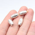 12.6x6.9x6.9mm 2.3g Antique Silver Zinc Alloy Flower Small Hole Spacer Beads for DIY Bracelet Jewelry Making