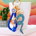 Jeweled Spirit Dragon Keychains with Fortune Loops and Loop Only Options view 2