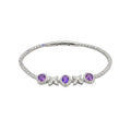 Rhombus Flower Crystal Tennis Bracelets Four Styles view 5