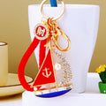 Pearl Sailboat Keychains with Five Loop Styles and Two Wrist Loop Options view 3