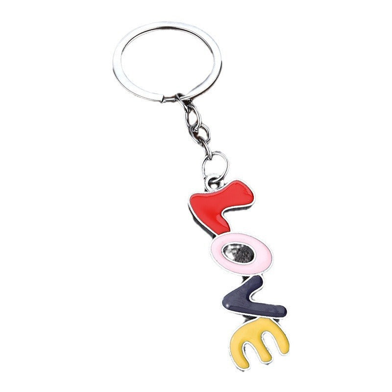 Heart Zinc Alloy Keychain Gift