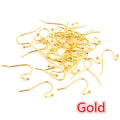 S-Shaped Ball End Earring Hooks in Eight Metal Finishes view 11