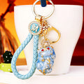 Jeweled Pixiu Keychains in Five Colors with Matching Fortune Braided Loops view 8
