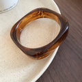 Irregular Glossy Acrylic Resin Bangle Bracelet 5 Styles view 10