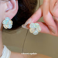 Floral and Lily of the Valley Drop Stud Earrings Two Styles view 3