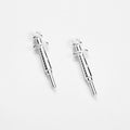 Three Dimensional Syringe Pendant Charm In Multiple Metal Finishes view 6