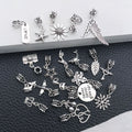 Antique Silver Heart and Star Metal Charms with 2 Listed Options view 4