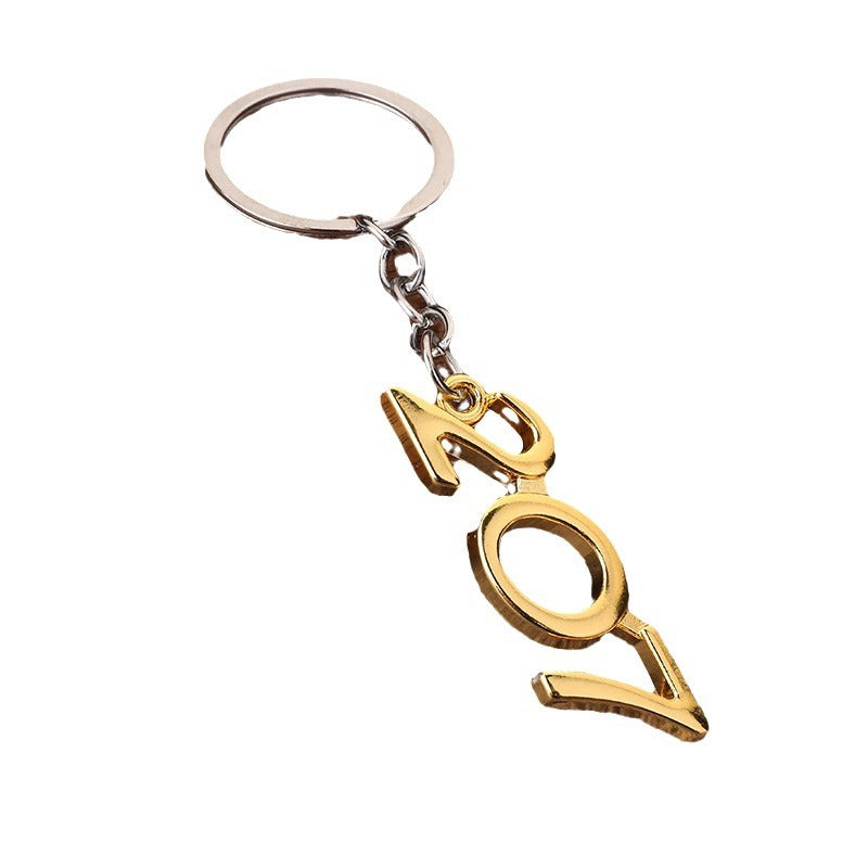 206 207 Number Zinc Alloy Car Keychain Bag Charm
