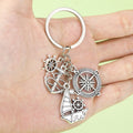 Nautical Travel Metal Keychains in 9 Sailboat, Anchor and Airplane Styles view 3