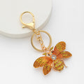 Rhinestone Bee Keychain Gold Tone Insect Pendant Bag Charm view 3