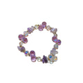 Two Purple Geometric Drop And Round Crystal Stretch Bracelets view 5