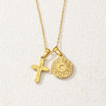 Gold Tone Symbol Pendant Necklaces in Five Designs view 3