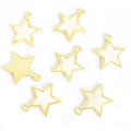 Colorful Enamel Star Charms in Solid and Open Outline Styles view 12