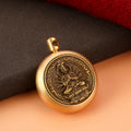 Rotating Brass Zodiac Guardian Deity Keychain Car Key Accessory